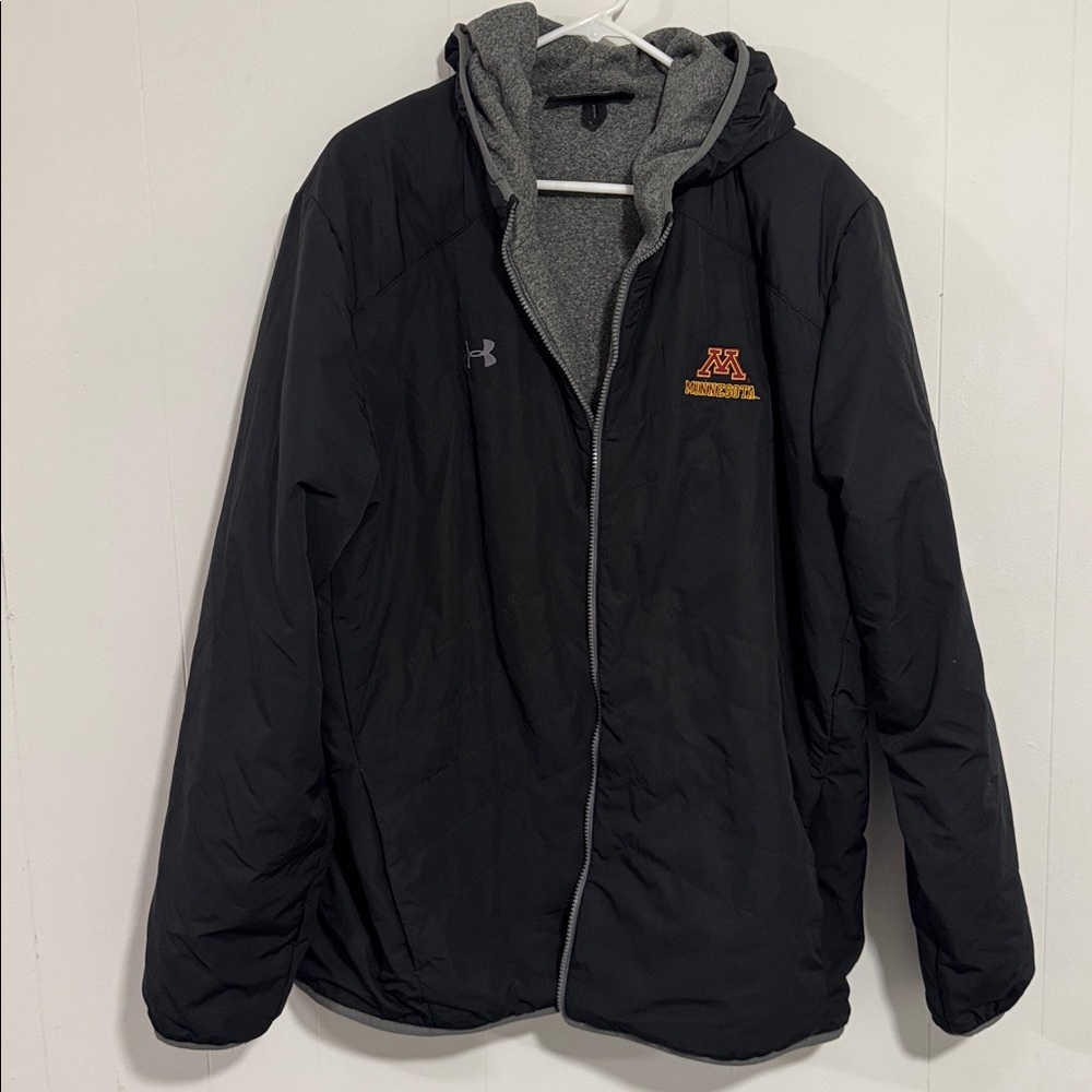 Under Armour Black and Gray Jacket with Logo